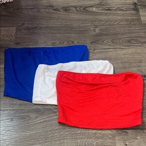 Red, White, and Blue Tube Tops